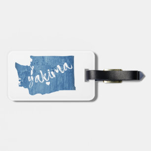 Yakima Washington Wood Grain Gepäckanhänger