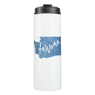 Yakima Washington Wood Grain Thermosbecher