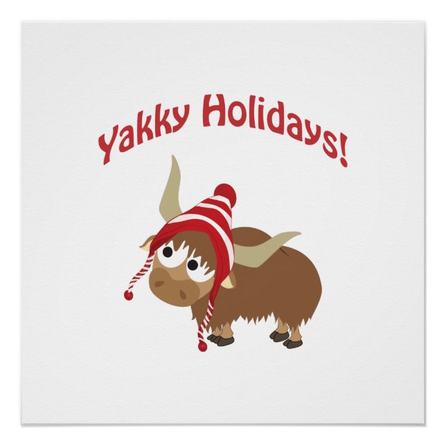 Yakky Urlaub! Winter Yak Poster (Vorderseite)