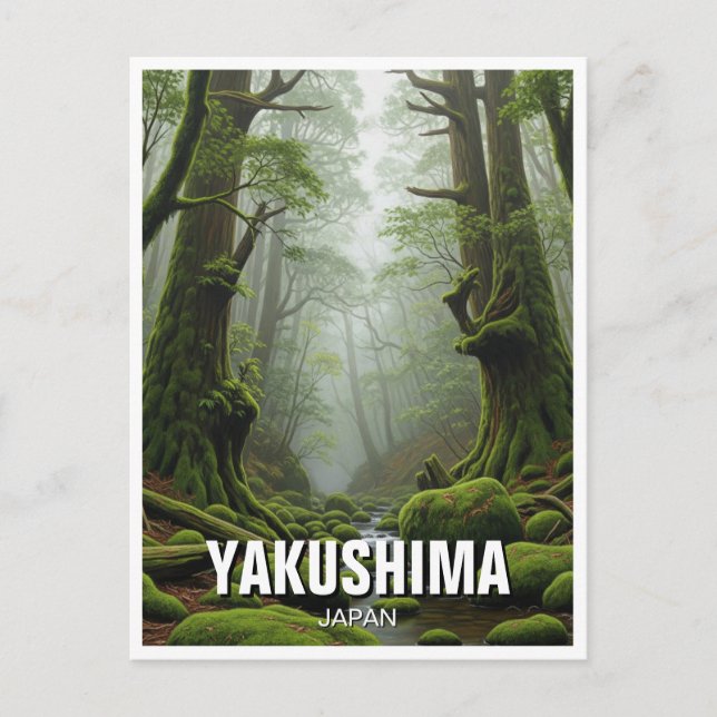 Yakushima Island Japan Travel Postkarte (Vorderseite)