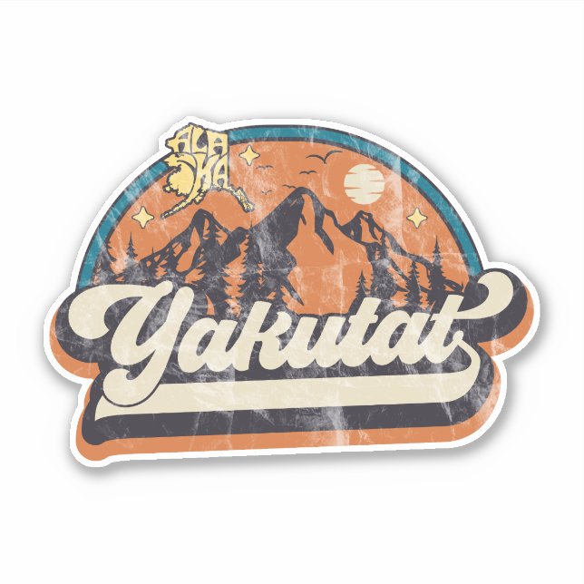 Yakutat, Alaska Aufkleber (Vorderseite)