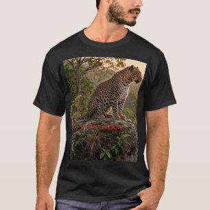 Yala Nationalpark Sri Lanka Leopard Holz Wandkunst T-Shirt