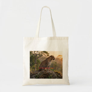 Yala Nationalpark Sri Lanka Leopard Holz Wandkunst Tragetasche