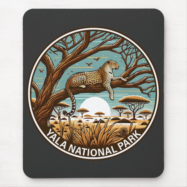 Yala Nationalpark Sri Lanka Mousepad (Vorne)