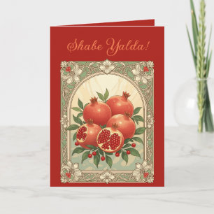 Yalda Granatapfel Chelle Nachtfrüchte Karte