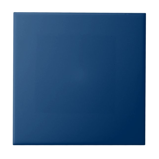 Yale Blue Solid Color Tile Fliese (Vorderseite)