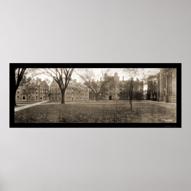 Yale, New Haven CT Foto 1909 Poster (Vorne)