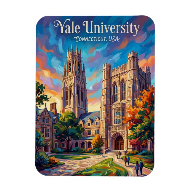 Yale-Universität Connecticut Magnet (Vertikal)