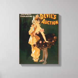 Yales die Auktions-Spiel ewig Teufels Leinwanddruck