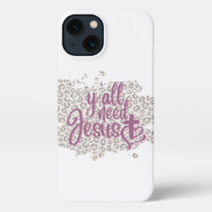 Y'all Need Jesus iPhone 13 Fall iPhone Hülle
