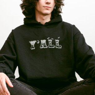 Y'all Western Halloween mit Elf oder Hexenschuhen Hoodie