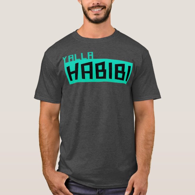 Yalla Habibi T-Shirt Arabisch (Vorderseite)