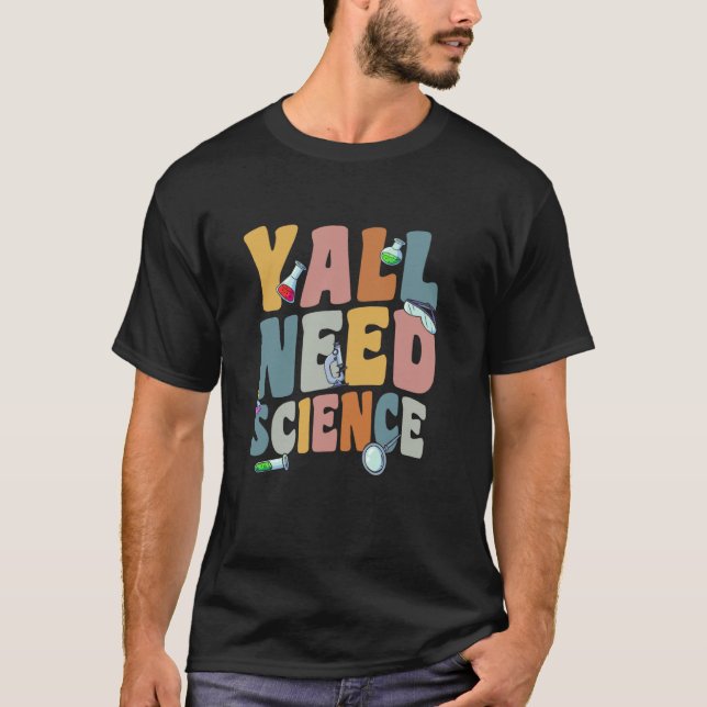 Y'alle brauchen Science Nerd Physik Mah Geek Graph T-Shirt (Vorderseite)