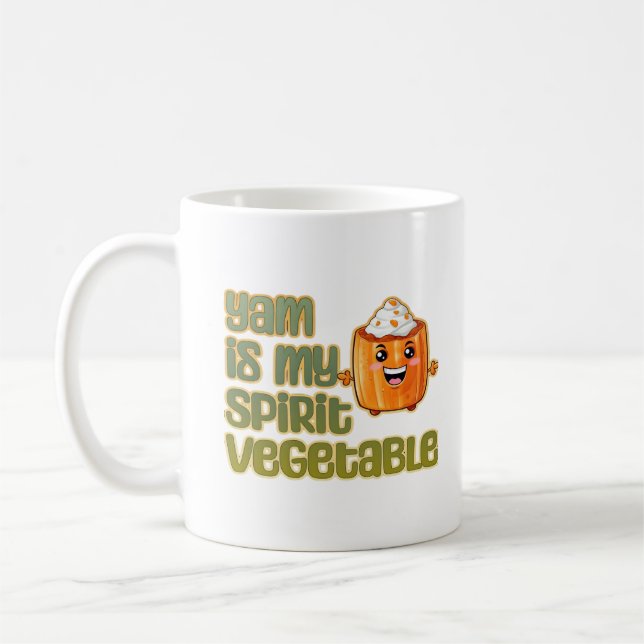 Yam ist mein Geist Gemüsepflanze klassisch Kaffeetasse (Links)