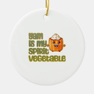 Yam ist mein Geist Gemüsepflanze klassisch Keramik Ornament