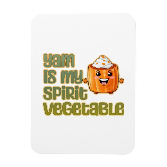 Yam ist mein Geist Gemüsepflanze klassisch Magnet (Vertikal)
