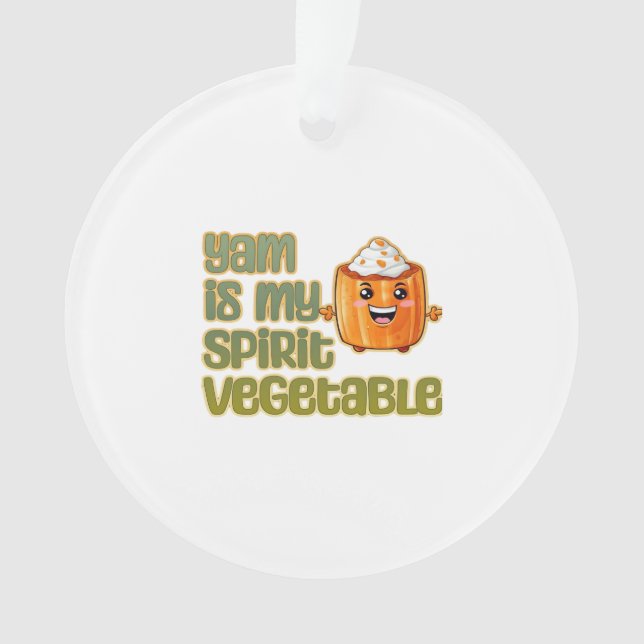 Yam ist mein Geist Gemüsepflanze klassisch Ornament (Vorderseite)