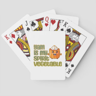 Yam ist mein Geist Gemüsepflanze klassisch Spielkarten