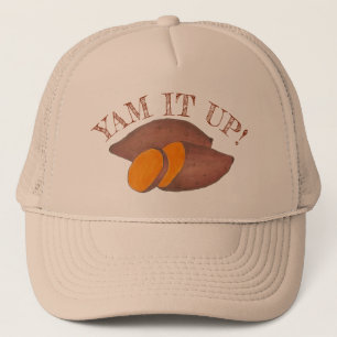 Yam It Up Funny Orange Sweet Potato Feinschmecker  Truckerkappe