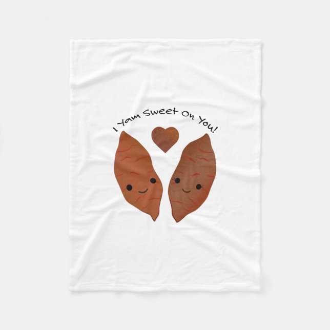 Yam Sweet on You Sweet Potato Fleecedecke (Vorderseite)
