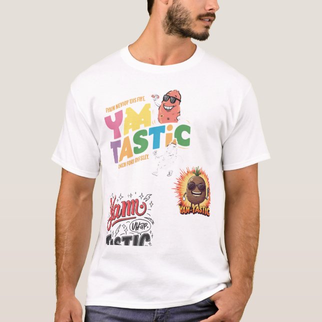 Yam-Tastic Hommes T-shirt Design 👕 ✅ (Devant)