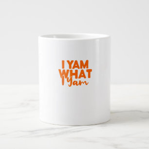 Yam, was ich bin, ist mein Süßkartoffel Thanksgivi Jumbo-Tasse