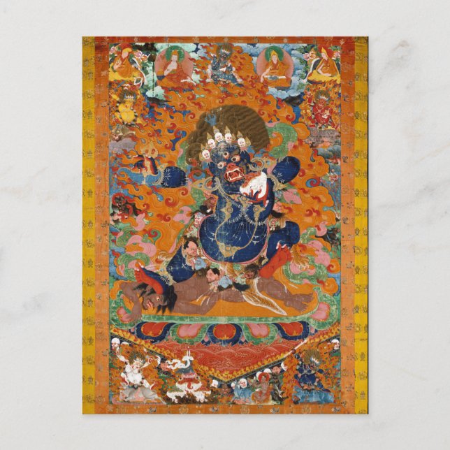 Yama Tibetan Buddhist Deity Postkarte (Vorderseite)