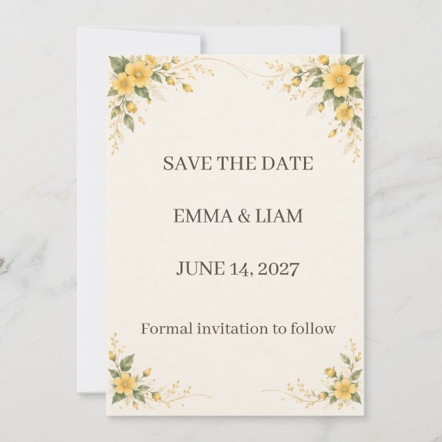 Yamabuki Save the Date (Vorderseite)
