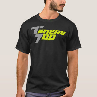 Yamaha Tenere 700 Logo Grau-Gelb Klassischer T - S T-Shirt