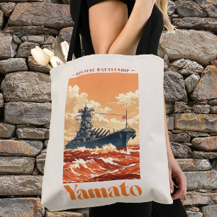 Yamato Japanisches Schlachtschiff Vintage-Maritime Tasche