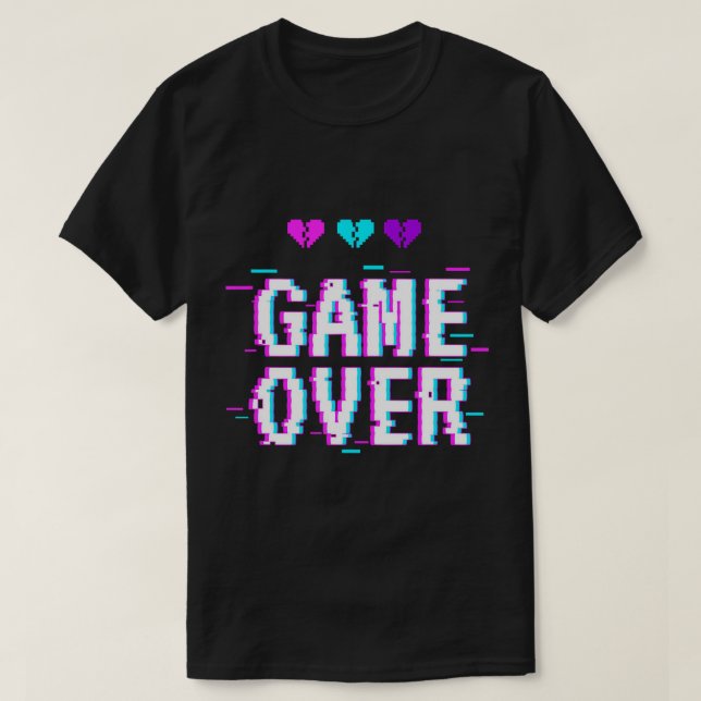 Yami Kawaii Spiel über Pastel Goth T - Shirt (Design vorne)