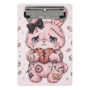 Yami Kawaii Trauriges Häschen Mini-Clipboard  Kran Mini Klemmbrett