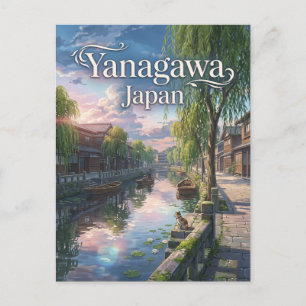 Yanagawa, Japan Postkarte