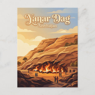 Yanar Dağ (Brennender Berg) Aserbaidschan Postkarte