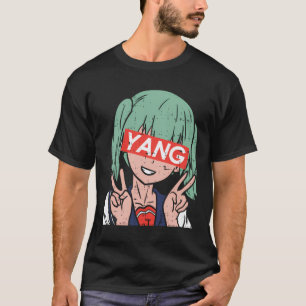Yang Anime Girl Vaporwave Andrew für Präsident 202 T-Shirt