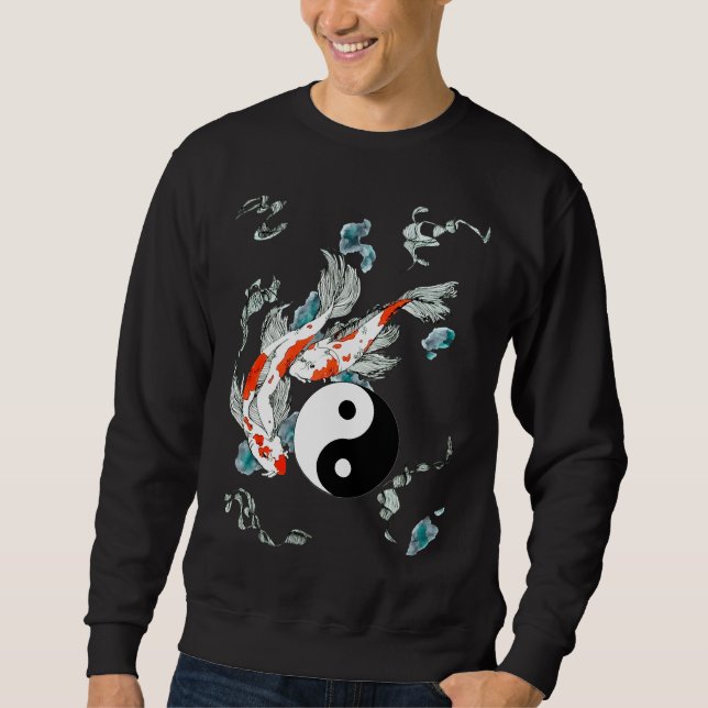 Yang Koi Fish Ink Sweatshirt (Vorderseite)
