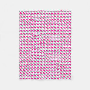 Yang-Muster in Grau und Rosa Fleecedecke