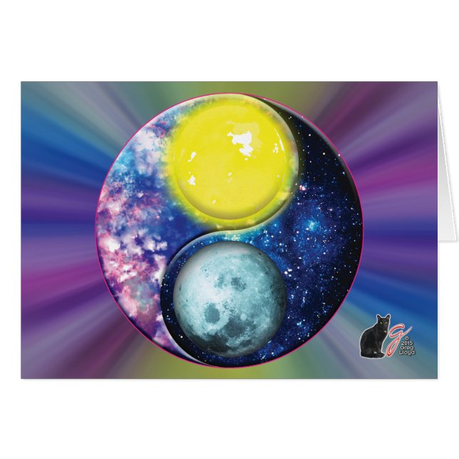 Yang-Yin/Sun-Mond (Vorderseite (Horizontal))