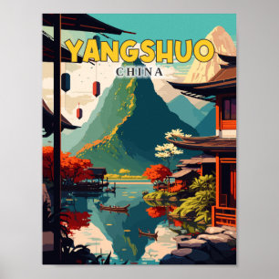 Yangshuo China Vintage Poster