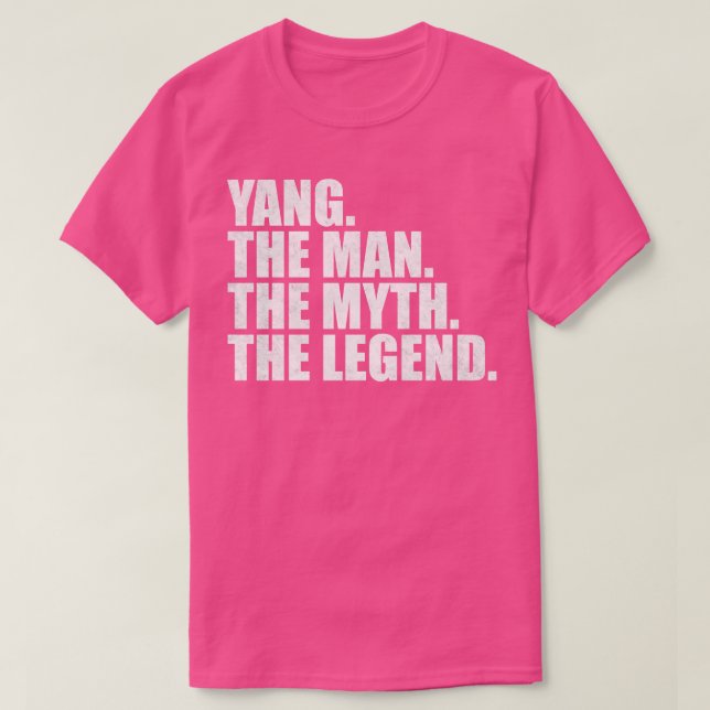 YangYang Familienname Yang Nachname Yang Nachname  T-Shirt (Design vorne)