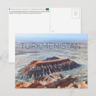 Yangykala-Canyon, Turkmenistan Reise-Postkarte Postkarte