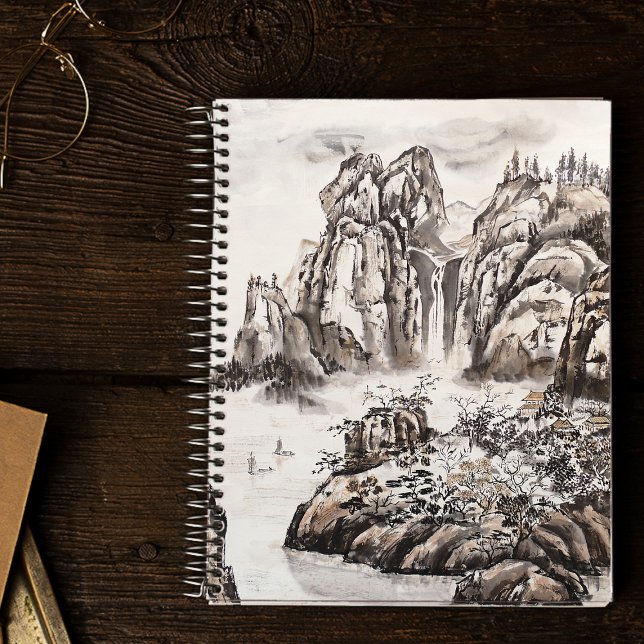 Yangze River mit Wasserfall Notizbuch (Von Creator hochgeladen)