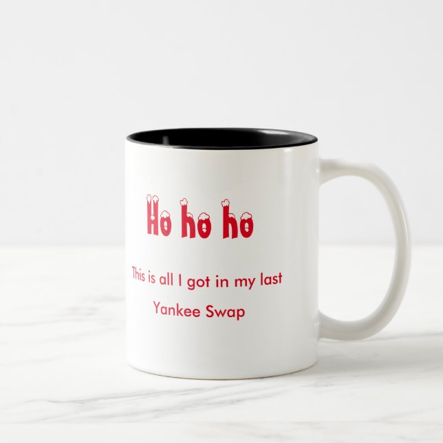 Yankee-Tauschen-Geschenk-Tasse Zweifarbige Tasse (Rechts)
