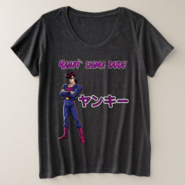 Yankī Sigma Dude Große Größe T-Shirt