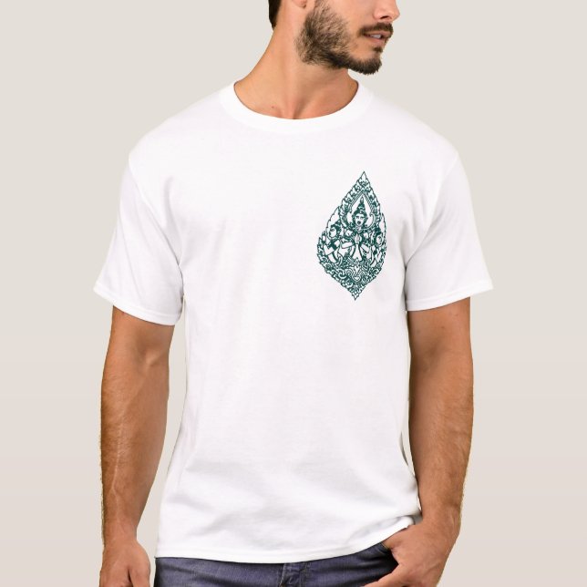 YANT BUDDHA ASIATISCHE KUNST-ENTWÜRFE T-Shirt (Vorderseite)