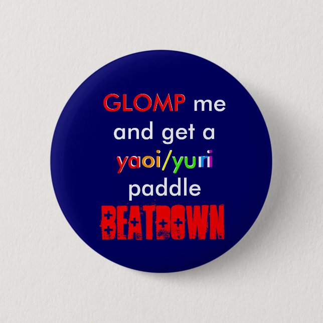 Yaoi/Yuri-Paddel BEATDOWN Button (Vorderseite)
