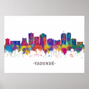 Yaounde Cameroon Skyline Poster