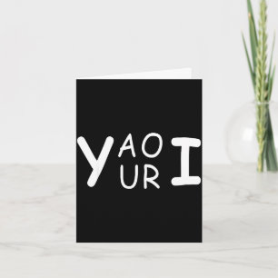 Yaouri du bist lustig Wortspiel Meme Minimalist Karte