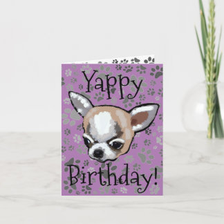 Yappy Birthday Chihuahua Card Karte