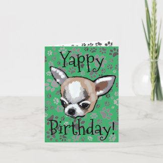 Yappy Birthday Chihuahua Card Karte
